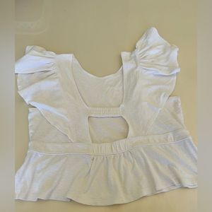 Beautiful Bone White Cotton Blouse. Size L